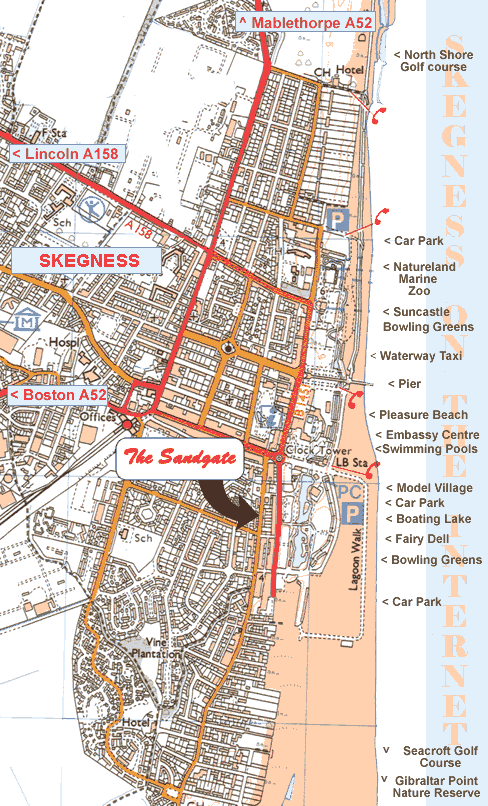 Map of Skegness